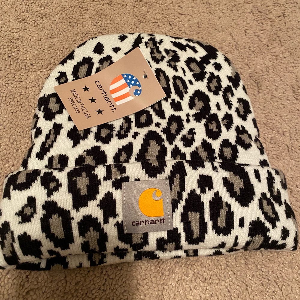 Leopard print Carhartt hat